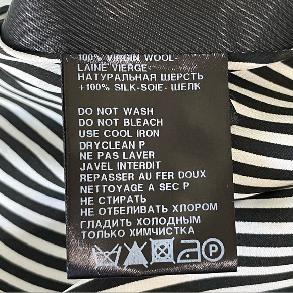 Ann Demeulemeester Waistcoat Virgin Wool Silk Mixed Media Longline Vest Black 38 - Picture 16 of 16